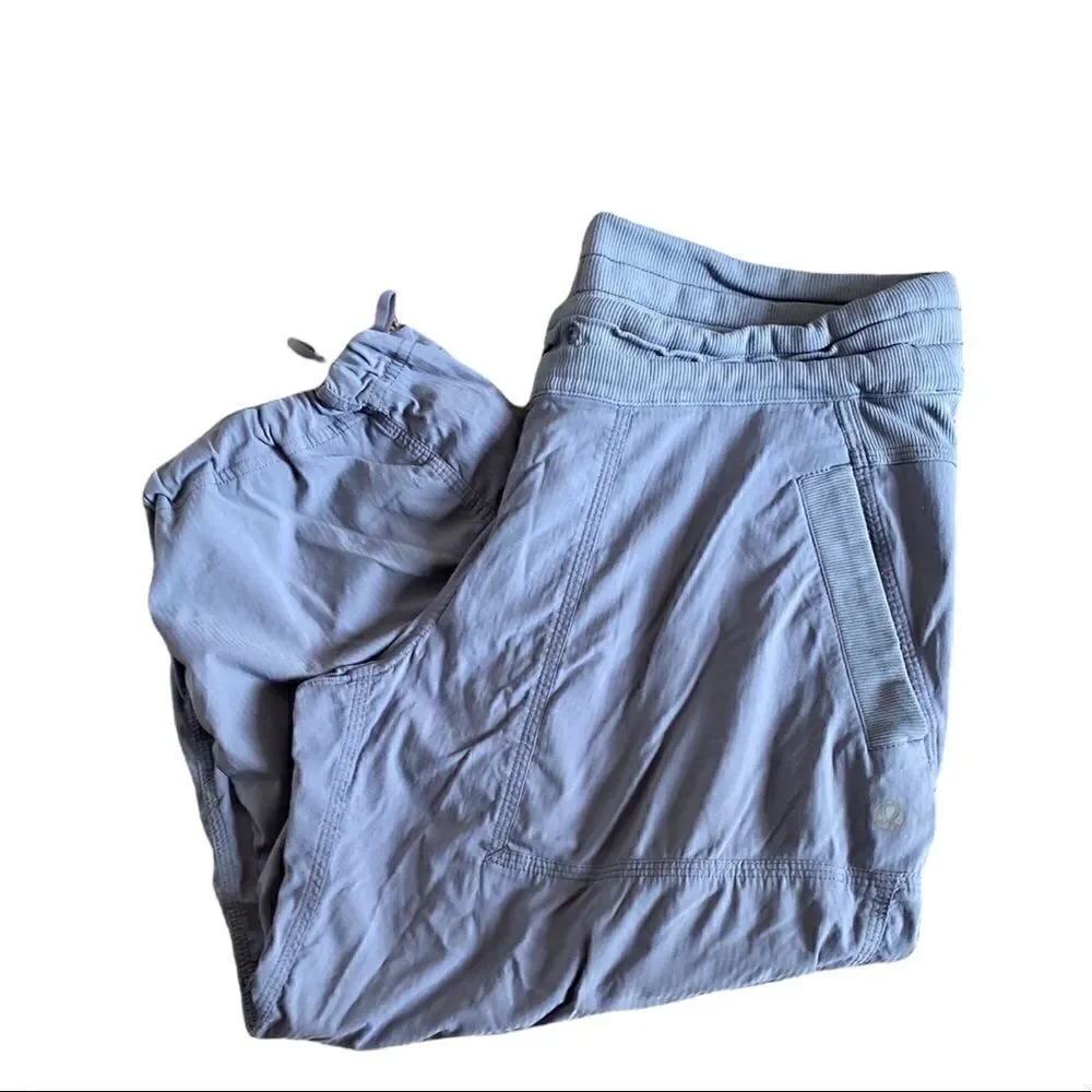 Lululemon Gray Studio Crop Athletic Pants Size 8